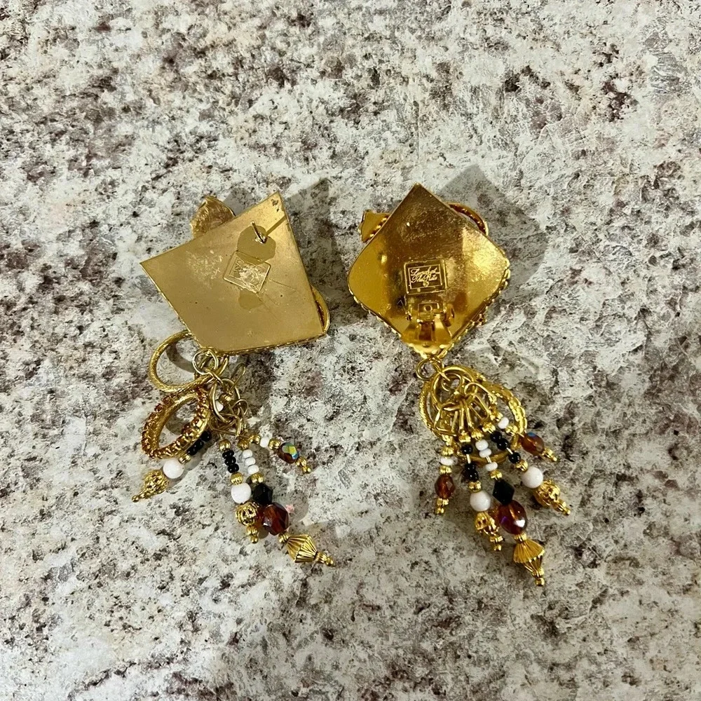 Lunch At The Ritz Earrings “READ DESCRIPTION” - Picture 7 of 7